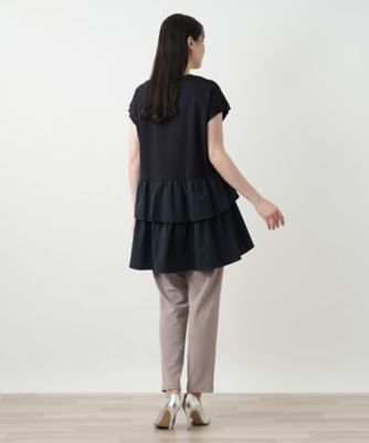 【新品】レリアン チュニック 切替 ストライプ 13＋ 大きいサイズ 新品】レリアン チュニック 切替 ストライプ 13＋ 大きいサイズ
