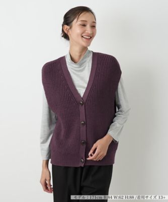 ＜Leilian plus house (Women/大きいサイズ)＞ベスト【Ｌｅｉｌｉａｎ　ＷＨＩＴＥ　ＬＡＢＥＬ】