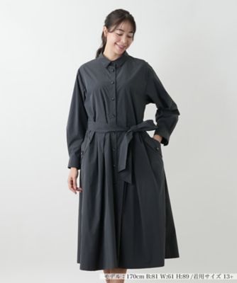 【送料無料】Leilian plus house (Women/大きいサイズ)/レリアン プラスハウス ワンピース【Leilian WHITE LABEL】98グレー ワンピース・ドレス【三越伊勢丹/公式】