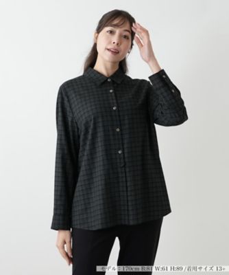 未使用 Leilian レリアン 総柄 シャツ ブラウス 13＋ 大きいサイズ レリアン Leilian シャツ・ブラウス 13 総柄 レディース