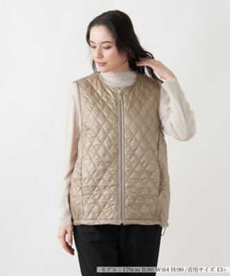 【送料無料】Leilian plus house (Women/大きいサイズ)/レリアン プラスハウス ベスト 83チャイロ コート・ジャケット【三越伊勢丹/公式】