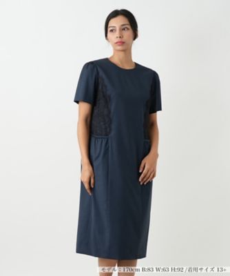 【送料無料】Leilian plus house (Women/大きいサイズ)/レリアン プラスハウス ワンピース 37ダルブルー ワンピース・ドレス【三越伊勢丹/公式】