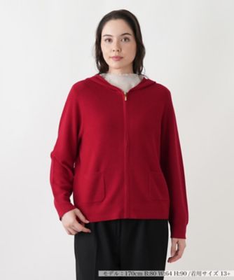 【送料無料】Leilian plus house (Women/大きいサイズ)/レリアン プラスハウス カーディガン 75アカ トップス【三越伊勢丹/公式】