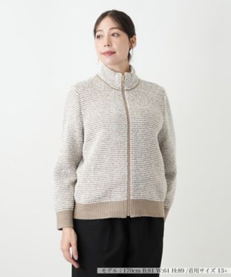 【送料無料】Leilian plus house (Women/大きいサイズ)/レリアン プラスハウス ブルゾン 84チャイロ コート・ジャケット【三越伊勢丹/公式】