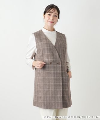 ＜Leilian plus house (Women/大きいサイズ)＞【送料無料】ベスト