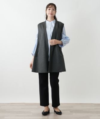 24AW 極美品 レリアン プラスハウス ベスト ジレ 黒 大きいサイズ4L 105033_db05.jpg?20250611160757