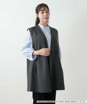 【送料無料】Leilian plus house (Women/大きいサイズ)/レリアン プラスハウス ベスト 95グレー コート・ジャケット【三越伊勢丹/公式】
