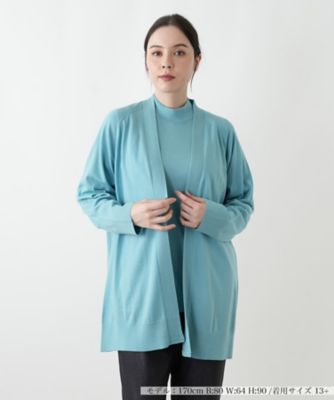 【送料無料】Leilian plus house (Women/大きいサイズ)/レリアン プラスハウス カーディガン 42キミドリ トップス【三越伊勢丹/公式】