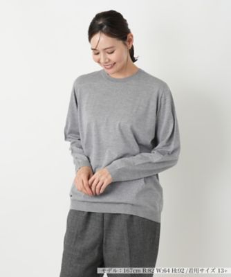 【送料無料】Leilian plus house (Women/大きいサイズ)/レリアン プラスハウス セーター 94ライトグレー トップス【三越伊勢丹/公式】