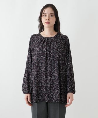 新品タグ付きレリアン　ROCHAS サラッと涼しい半袖チュニックカットソー 新品タグ付きレリアン ROCHAS サラッと涼しい半袖チュニック