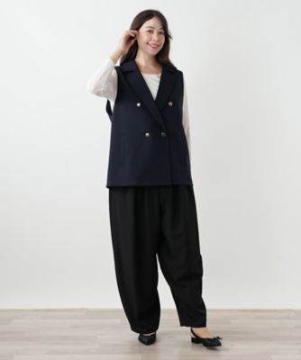 ラペルドダブルベスト【NEMIKA】 | Leilian plus house (Women