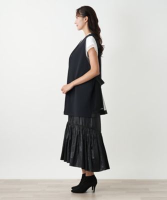 新品☆ネミカ、ロングジレ、ロングベスト、レリアン、大きいサイズ ロングベスト【NEMIKA】|ネミカ | レリアン公式オンラインストア