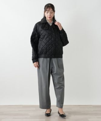 レリアン　大きいサイズ　キルティングライナー付き　シルク混　ウール　ジャケット キルティングジャケット風コート【HEYER】 | Leilian plus