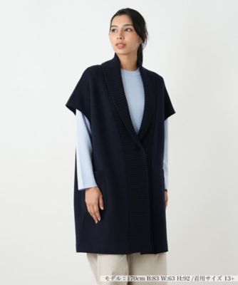 ＜Leilian plus house (Women/大きいサイズ)＞ベスト【ＲＯＳＳＯ３５】