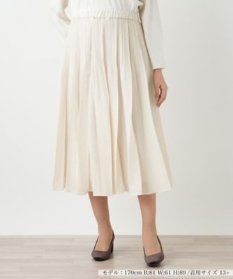 ＜Leilian plus house (Women/大きいサイズ)＞プリーツスカート