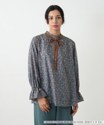 ＜Leilian plus house (Women/大きいサイズ)＞【ウォッシャブル】ブラウス【ＢＯＵＲＧＥ】