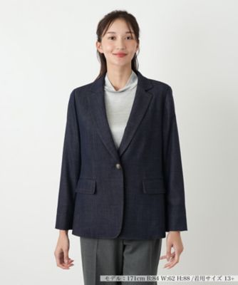 【送料無料】Leilian plus house (Women/大きいサイズ)/レリアン プラスハウス ブレザー【ROCHAS Premiere】38ネービーブルー コート・ジャケット【三越伊勢丹/公式】