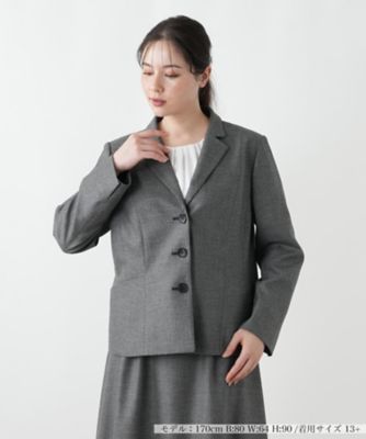 【送料無料】Leilian plus house (Women/大きいサイズ)/レリアン プラスハウス ブレザー【ROCHAS Premiere】98グレー コート・ジャケット【三越伊勢丹/公式】