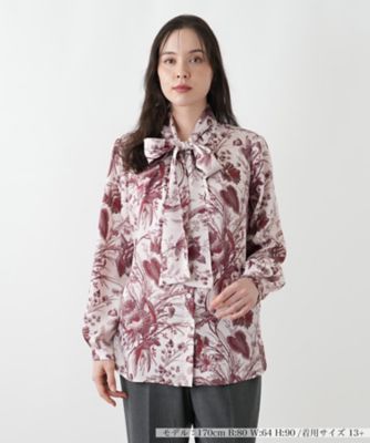 【送料無料】Leilian plus house (Women/大きいサイズ)/レリアン プラスハウス ブラウス【ROCHAS Premiere】72ピンク トップス【三越伊勢丹/公式】