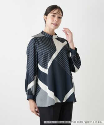 ＜Leilian plus house (Women/大きいサイズ)＞【ウォッシャブル】ブラウス【ＲＯＣＨＡＳ　Ｐｒｅｍｉｅｒｅ】