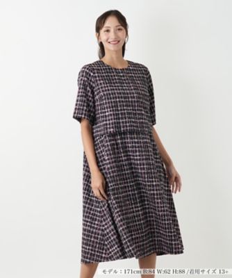 定価4.7万　美品　レリアン　Leilian ツイードIラインワンピース 13 102999_db01.jpg?20250611171500