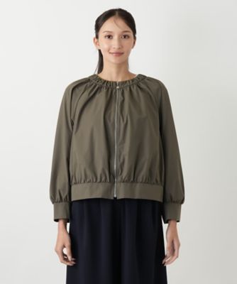 ノーカラーブルゾン【プラス企画】 | Leilian plus house (Women