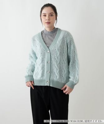 ＜Leilian plus house (Women/大きいサイズ)＞カーディガン【ＨＡＮＤ】
