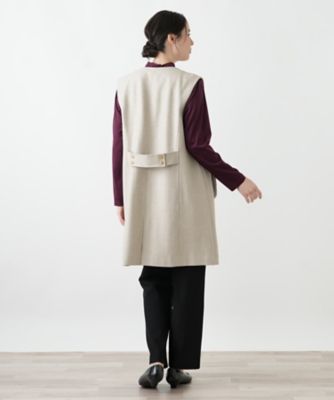 フェイクファーポケットロングジレ【プラス企画】 | Leilian plus