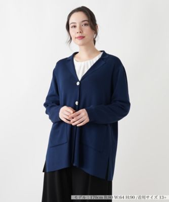 ＜Leilian plus house (Women/大きいサイズ)＞カーディガン【Ｌｅｉｌｉａｎ　ＷＨＩＴＥ　ＬＡＢＥＬ】