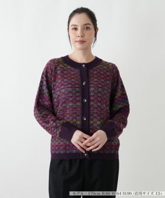 ＜Leilian plus house (Women/大きいサイズ)＞カーディガン【Ｌｅｉｌｉａｎ　ＷＨＩＴＥ　ＬＡＢＥＬ】