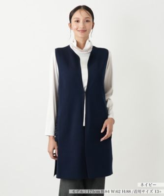 ＜Leilian plus house (Women/大きいサイズ)＞ニットベスト【Ｌｅｉｌｉａｎ　ＷＨＩＴＥ　ＬＡＢＥＬ】