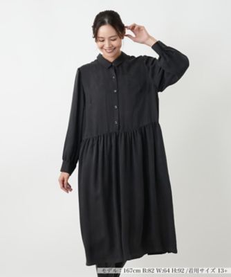 【送料無料】Leilian plus house (Women/大きいサイズ)/レリアン プラスハウス ワンピース 99クロ ワンピース・ドレス【三越伊勢丹/公式】