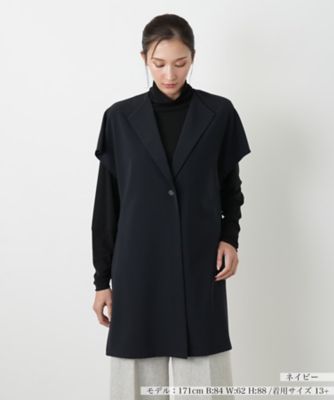 ラウンドカラーコート【Leilian WHITE LABEL