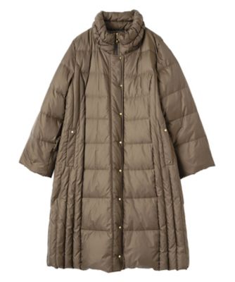 送料無料】フーデッドダウンコート【Leilian WHITE