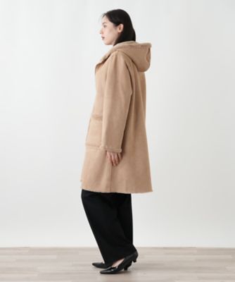 08未使用 カシミアコートブラウンレリアンLeilian　着丈120cm15号 ビッグショールカラーコート | Leilian (Women)/レリアン | 三越