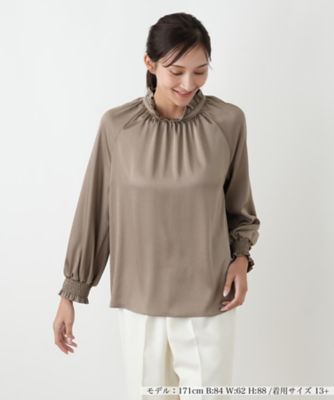 ＜Leilian plus house (Women/大きいサイズ)＞ブラウス【Ｌｅｉｌｉａｎ　ＷＨＩＴＥ　ＬＡＢＥＬ】【セレモニー】