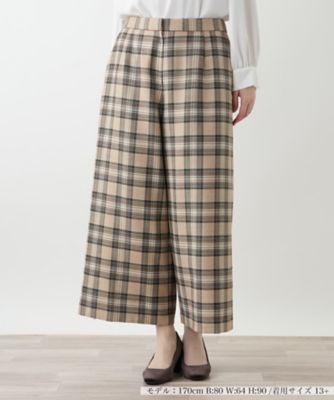 ＜Leilian plus house (Women/大きいサイズ)＞ガウチョパンツ【Ｌｅｉｌｉａｎ　ＷＨＩＴＥ　ＬＡＢＥＬ】