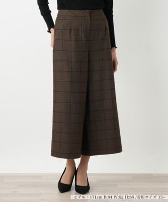 F563 美品 13+ XL レリアン プラスハウス 現行 ワイド レディース パンツ【プラス企画】 | Leilian plus house (Women/大きい