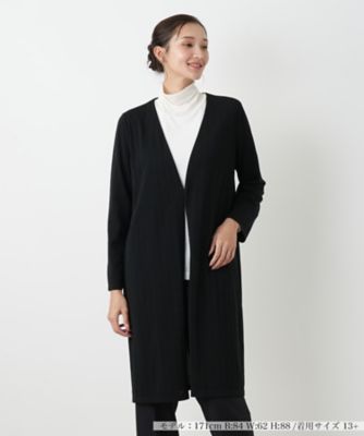 【送料無料】Leilian plus house (Women/大きいサイズ)/レリアン プラスハウス カーディガン【Leilian WHITE LABEL】99クロ トップス【三越伊勢丹/公式】