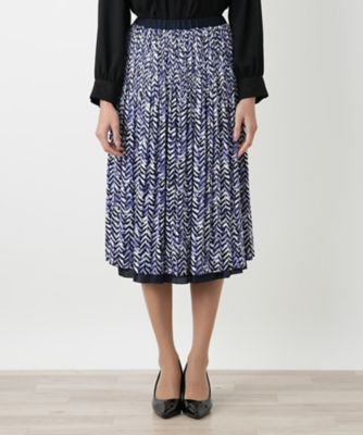 ウォッシャブル】プリーツスカート【Leilian WHITE