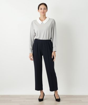美品 LEILIAN レリアン プラスハウス ストレッチスリムパンツ 17+ 店舗人気】ストレッチクロップドパンツ|レリアン プラスハウス