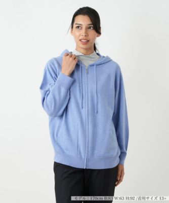 ＜Leilian plus house (Women/大きいサイズ)＞フーディーカーディガン【Ｌｅｉｌｉａｎ　ＷＨＩＴＥ　ＬＡＢＥＬ】