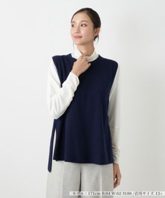 ＜Leilian plus house (Women/大きいサイズ)＞ベスト【Ｌｅｉｌｉａｎ　ＷＨＩＴＥ　ＬＡＢＥＬ】