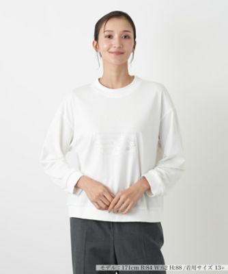 ＜Leilian plus house (Women/大きいサイズ)＞【店舗人気】【ウォッシャブル】カットソー【Ｌｅｉｌｉａｎ　ＷＨＩＴＥ　ＬＡＢＥＬ】