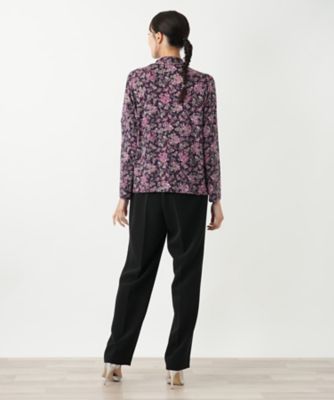 【新品】定価33,000円　レリアン　ペイズリー柄カットソー　ピンク　13＋ ペイズリーカットソー【Leilian WHITE LABEL】|レリアン