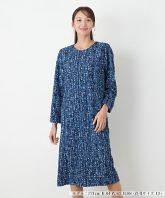 【送料無料】Leilian plus house (Women/大きいサイズ)/レリアン プラスハウス ワンピース 36アオ ワンピース・ドレス【三越伊勢丹/公式】