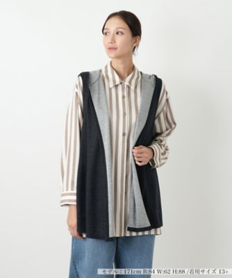 ペイズリー柄カットソー【Leilian WHITE LABEL