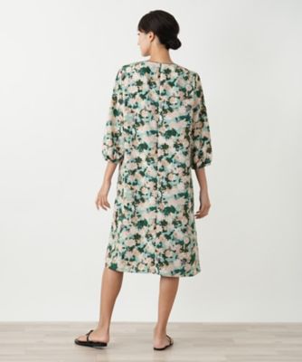 花柄フレアワンピース【Leilian WHITE LABEL