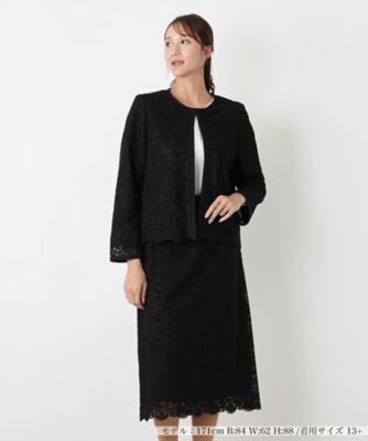 【送料無料】Leilian plus house (Women/大きいサイズ)/レリアン プラスハウス スーツ【Leilian WHITE LABEL】99クロ 【三越伊勢丹/公式】