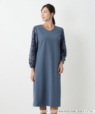 ＜Leilian plus house (Women/大きいサイズ)＞ワンピース【Ｌｅｉｌｉａｎ　ＷＨＩＴＥ　ＬＡＢＥＬ】【ライトオケージョン】